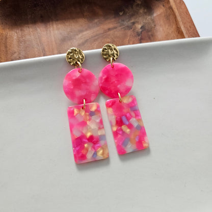 Tropical Pink Nora Earrings